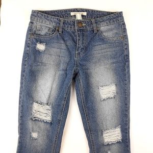 Life in Progress Distressed Skinny Boyfriend Jeans